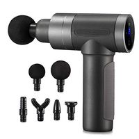 Muscle Massage Gun Handheld Percussion Massagers Back Leg Body Massage Deep Tissue Massager Gray