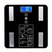 BF1606-B Body Fat Scale, Digital Bathroom Weight Scale Digital Body Fat Scale Health Analyser Fat Muscle, 400 lbs