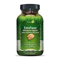 Irwin Naturals EstroPause Menopause & Women's Health Support Supplement - Powerful Herbal & Mineral Blend with Calcium, Magnesium, Black Cohosh, Chaste Tree - Enhanced Absorption - 80 Liquid Softgels