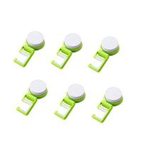 Homieco 6 Pack Broom Mop Holder Wall Mounted Tools Hanger Storage Organizer Free Drilling Self Adhesive Garage Wall Racks for Shelving Ideas