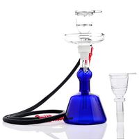 Hookah Water Smoking Set Modern Acrylic Cube Hookah with Heat Management System Silicone Hookah Bowl Silk Hookah Hose Tongs Magical Shisha Hookah Narguile Smoking