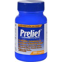 Prelief Dietary Supplement - 300 Capsules - Gluten Free - For Bladder System or Heartburn Caused by Food