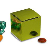 Metallic Green Gift Box 2" X 2" X 2" | Quantity: 25
