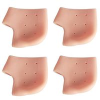 Andux Land 2 Pairs Comfort T Shape Heel Cushions Padded Heel Grips Care Heel Liners GJHGT-01 (Skin Color)