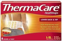 ThermaCare Lower Back & Hip Heat Wraps, Large-XL - MS80388 (4 Pouches)