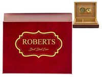 Personalized Cigar Humidor - Rosewood Finish | Boarding Design