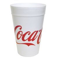 Dart 32TJ32C Coca-Cola Foam Cups, Foam, Red/White, 32 oz (Case of 500)