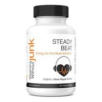 Vitamins Without Junk Steady Beat (Coq10 W/black Pepper Extract) | Supports Energy Metabolism | Promotes Cardiovascular Health | 105 Mg | 60 Tapioca Caps