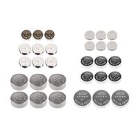30 Piece Assorted Button Cell Batteries for Electronic Repairs
