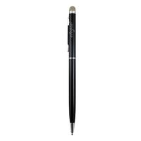 SANOXY 2 in 1 Twist Style Microfiber Fabric Stylus Pen/Dual Function Capacitive Touch Stylus Pen (Black)