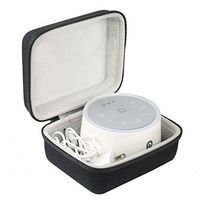 Khanka Hard Travel Case Replacement for Dreamegg D1 / D3 White Noise Sound Machine (Black+Internal White)