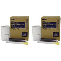 TWO BOXES of DNP IDW500 ID Printer Media set, Paper & Ribbon kit. Each box makes 350 Prints size 4x6" (Total of 700 prints for this offer). EVENTPRINTERS IS THE AUTHORIZED DNP DEALER!