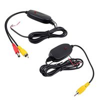 PeachFYE 2.4G Wireless Module Video Receiver/Transmitter Kit for Car DVD Monitor WIFI Rear View Camera Reverse Backup 7 IR Night Vision