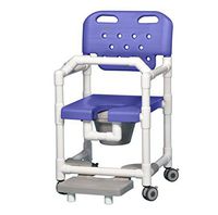 Innovative Products Unlimited ELT817 P FRLB B Elite Shower Commode Chair with Footrest and Lap Bar