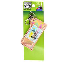 Iridescent Lighter Case with Lobster Claw Key Chain Clip - Lemonade