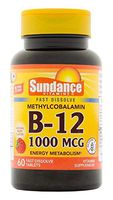 Sundance Mthyl 1000 mcg Vitamin B12 Supplement, 60 Count