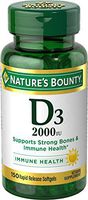 Nature's Bounty, Vitamin D3 Pills 2000iu, 150 Ct