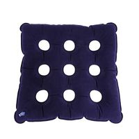 SUPVOX 1Pc Air Inflatable Seat Cushion Foldable Portable Inflatable Pressure Relieving Air Seat Chair Cushion with Velour Surface for Home Sofa Office Wheel Chair