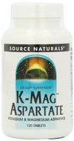 Source Naturals K-Mag Aspartate, 120 Tablets