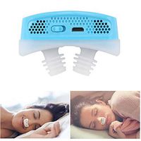 Electronic Anti Snoring Devices Oxygen Concentrator CPAP Anti Snoring Nose Stopper Apparatus Sleep Improve Nasal Congesting PM 2.5 Clean Air Purifier - USB Rechargeable for Man Woman (Blue)