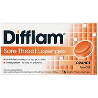 Difflam Sugar Free Orange 16 Lozenges