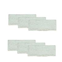 Toorand Mopping Cloths Replacement for Irobot Braava Jet 240 241 Robot Accessories,Washable Mopping Pads,Wet Mopping,Sweeping,Dry Sweeping(6 Pcs) (White)
