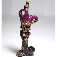 JCUNIVERSAL- Handmade Tobacco Smoking Pipe Skull Joker Sake Design