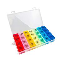 Pill Box- AM/PM/Dinner and Bedtime- Pill Box Storage Box- Weekly Pill Organizer, Portable Home and Travel Pill Box Storage Box(28 compartments), Vitamins/Capsules/Fish Oil, EtcExtra Large