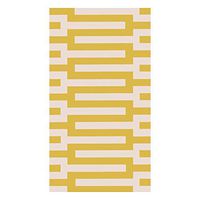 Caspari Zipper Paper Guest Towel Napkins in Yellow, Pack of 15