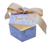 Creative Marble Wedding Candy Box Wedding Party Supplies Gift Boxes Baby Shower Favors Chocolate Packing Box Bag (Gold, 100pcs)