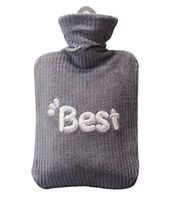 [Best-3] Hot Water Bottle Filling Water Plush Hand Warmer, 900ml