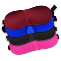 3D Sleeping Eye Mask Relax Sleep Masks, Super Light Soft Travel Sleep Rest Eye Shade Blinder for Men & Women 4 Pack