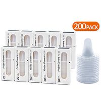 200PCS Ear Thermometer Probe Covers Disposable Thermoscan Refill Cap Lens Filters Digital Thermometers Cover Earmuffs for Kids Adult