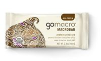 GoMacro Organic Macrobar, 2 oz bars, Peanut Butter Chocolate Chip, 12 bars