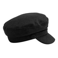 Theoylos Women's Newsboy Cap Winter Corduroy Beret Hat Ladies Vintage Berets Elegant Warm Newsboy Caps Black