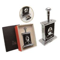 Cigar Cutters Stainless Steel Double Blade Metal Cutter Guillotine Scissors Smoke Knife Luxury Cigar Gift Accessory,C