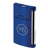Personalized S.T. Dupont MaxiJet Midnight Blue Torch Flame Lighter with Free 2 Initial Engraving