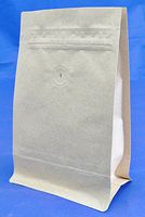 BAP 12 oz Kraft Stand Up Zipper Flat or Block Bottom with Valve (500 pcs)