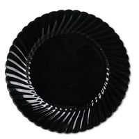 WNA Classicware Plates, Plastic, 10.25 in, Black - 144 plates.