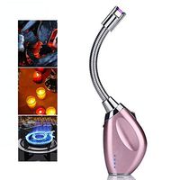 AIMCAE Arc Lighter USB Rechargeable Candle Lighter Outdoor Barbecue Camping Windproof Flameless Electric Lighter,C