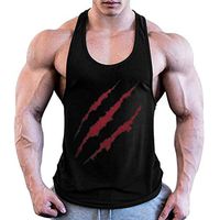 Xia&Han Mens Sleeveless Fitness Muscle Shirts Tees Bodybuilding Tops Slim Fit Blouse Tight-Drying Pullover Black