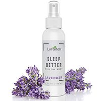 Lavender Pillow Mist and Linen Spray - 4 fl oz. Long Lasting Air Freshening for Bedroom - Essential Oils with Calming Scent for Aromatherapy to Assist with Sleep, Stress Relief - by Luradon
