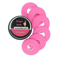 Kuzushi Labs Finger Tape for Grappling, Judo, Climbing 0.3 in x 15 yds, 6 Rolls per Pack (Pink) with Free Case