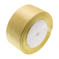 ATRibbons 25 Yards 1-1/2 inch Wide Satin Ribbon Perfect for Wedding,Handmade Bows and Gift Wrapping (Champagne)