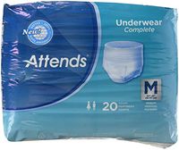 Attends Super Plus Underwear, Medium, Heavy Absorbency, APP0720 - Pack of 20