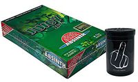 Herb Airtight Container Fresh Kettle with Juicy Jay's Absinth 1.25 Flavored Hemp Rolling Papers 24 Count Box DC Crafts Nation- Middle Finger