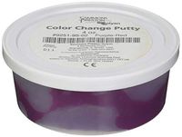 Sammons Preston Color Change Putty for Physical Therapeutic Hand Exercise, Flexible Therapy Putty for Finger and Hand Recovery and Rehabilitation, Strength Training, 4 oz, Red to Purple, Soft Medium