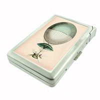 Perfection In Style Metal Cigarette Case with Built in Lighter Vintage Hot Air Ballon Design 008