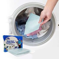 Laundry Sheets Fabric Softening Dryer Light Scent Detergent Fabric Softener Stain Lifter and Static Guard 16PCS X 3