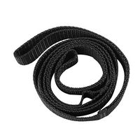 Healifty Leg Lifter Strap with Foot Hoop and Hand Grip Foot Loop Long Band Mobility Aid for Car Bed Couch Hip Wheelchair (Black)